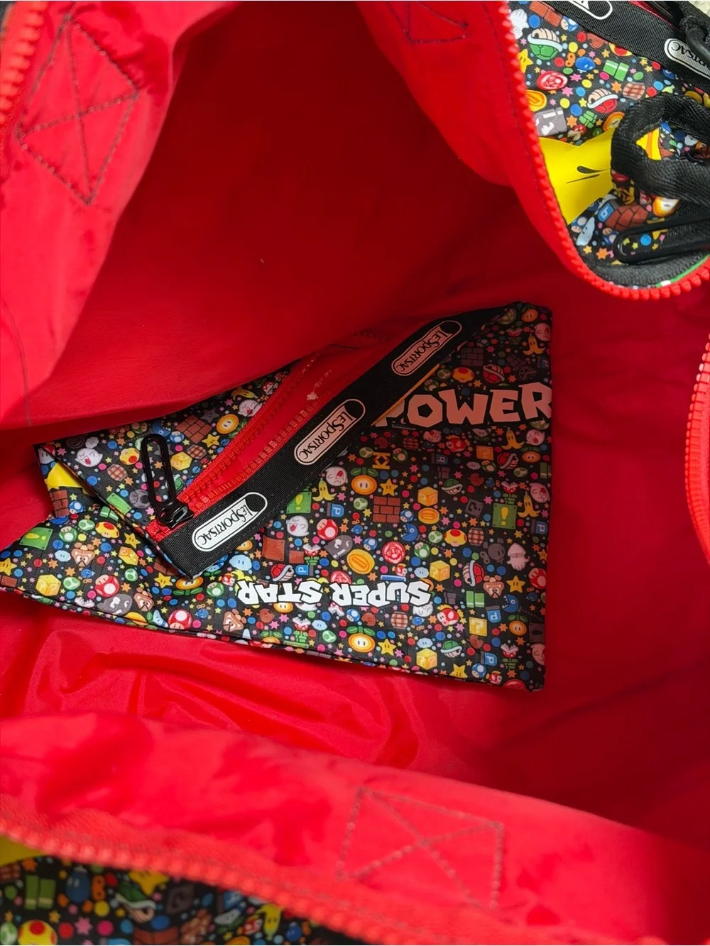 Nintendo x Lesportsac Super Mario Medium Weekender Travel Duffel Bag NWOT